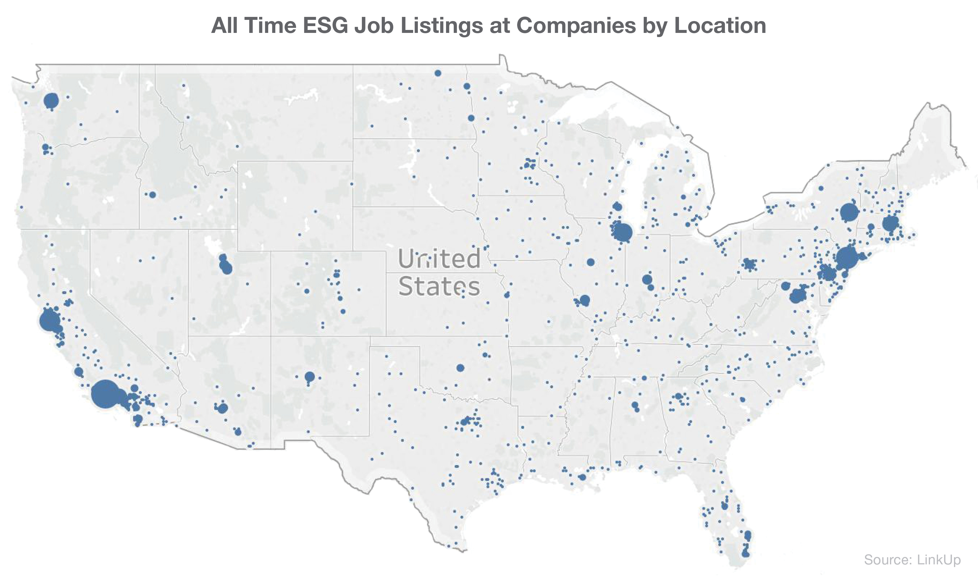 ESG Job Listings at Companies by Location